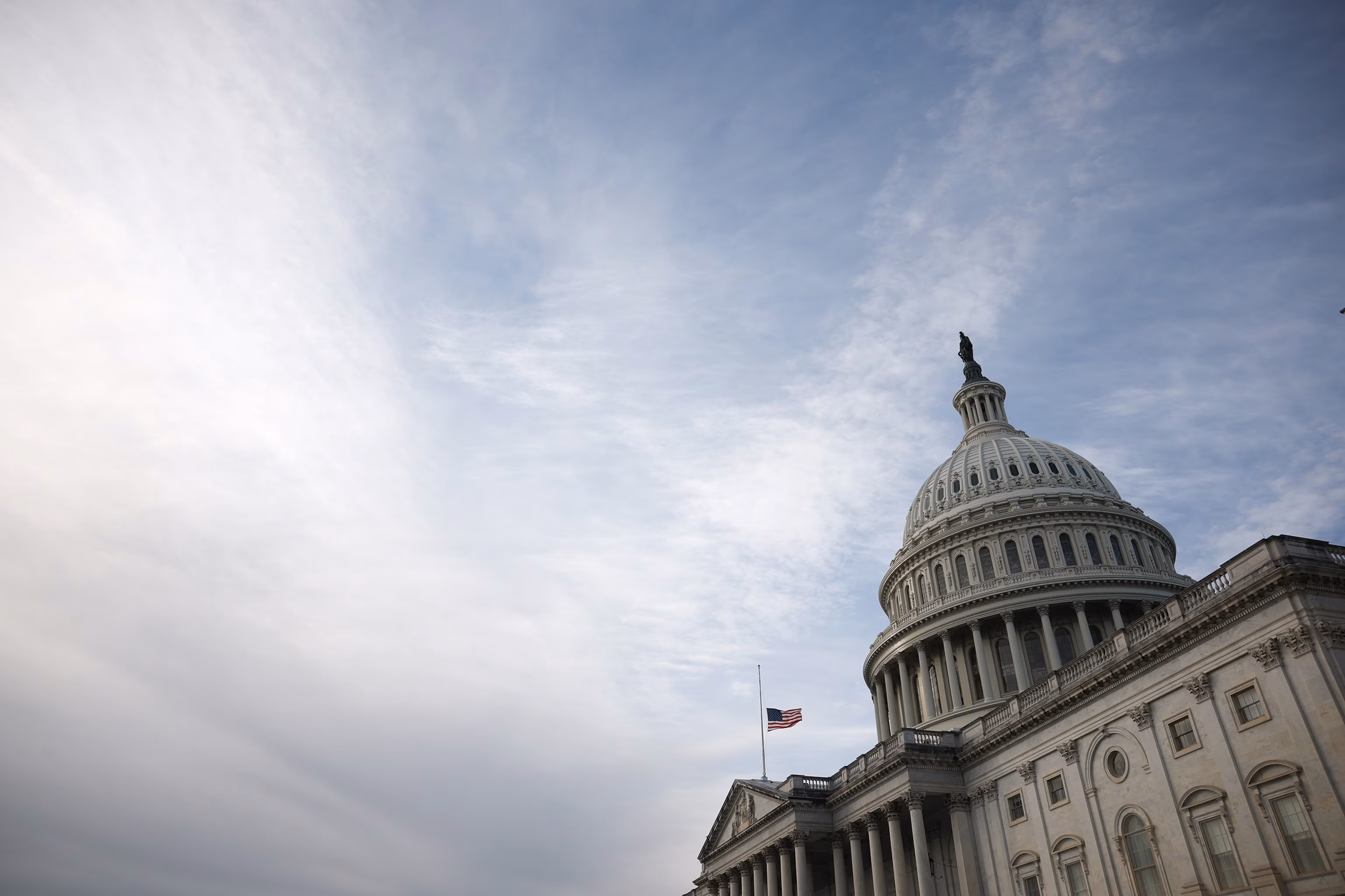 3:43 Members of the Federal Trade Union Network and other unions and activist groups rally and hold a food drive in front of the Department of Agriculture on the National Trade Center during the 30th day of the federal government shutdown, October 30, 2025, in Washington, DC. Religious leaders, food bank workers and laid-off federal employees have called on the Trump administration to release $6 billion in emergency funding for the Supplemental Nutrition Assistance Program (SNAP), which helps 42 million people pay for groceries each month. Chip Somodevilla/Getty Images Reopening government could stave off recession, but risks remain, economists say - INFBusiness