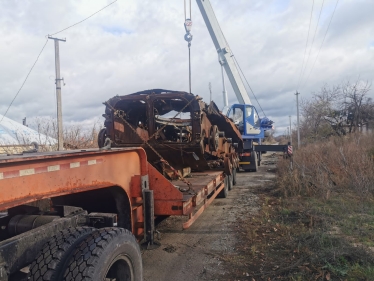 знищена російська бронетехніка, брухт /надано пресслужбою Міноборони України