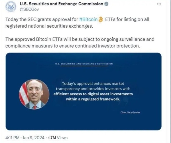 X-акаунт SEC зламали для публікації фейкового схвалення біткоїн-ETF - INFBusiness