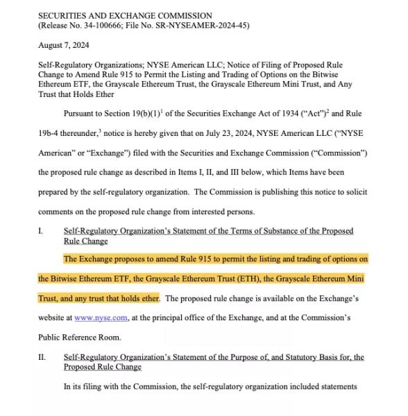 NYSE запланувала запуск опціонів на Ethereum-ETF - INFBusiness