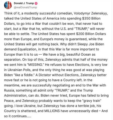 Трамп перейшов на прямі образи на адресу Зеленського та вимагає виборів - INFBusiness