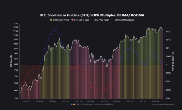 Вперше за період з січня 2025 року короткострокові власники біткоїна (STH) почали продавати активи в збиток. Про це повідомив аналітик CryptoQuant під псевдонімом Kripto Mevsimi. Короткострокові власники біткоїна зафіксували збитки вперше з січня