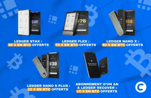 Покупка з винагородою в BTC! Незалежно від того, чи зростає ринок біткойнів (BTC) та криптовалют, чи падає, хороший інвестор повинен знати, як захистити свої дорогоцінні криптоактиви, навіть у довгостроковій перспективі. А щоб захистити свої цифрові активи з повним спокоєм, ніщо не зрівняється з апаратним гаманцем. І гарні новини: Ledger зараз пропонує вам, у партнерстві з Journal du Coin, до 80 доларів у BTC за будь-яку покупку одного з його продуктів. Захистіть свою криптовалюту за допомогою гаманців Ledger та отримайте до 80 доларів у біткоїнах - INFBusiness
