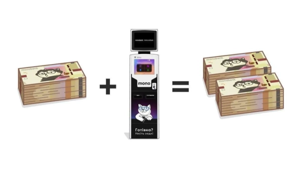 monobank здатен збільшити вдвічі кошти на вашому рахунку, якщо здійснити внесення через термінал
