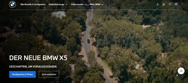 Офіційний сайт BMW, скриншот Офіційний сайт BMW, скриншот
