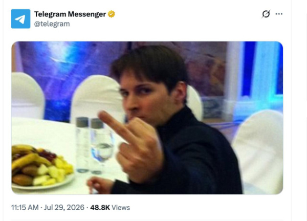 російська федерація оголосила засновника Telegram Павла Дурова у список розшукуних осіб, що…