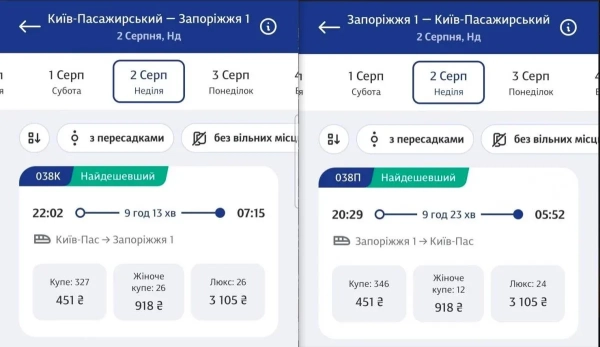 Квитки до Запоріжжя