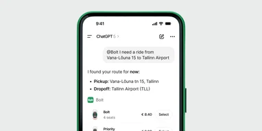 Bolt дозволить планувати поїздки через ChatGPT