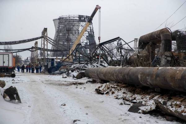 Дарницька ТЕЦ після російських ударів (лютий 2026)