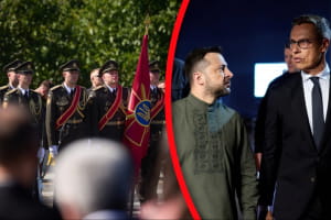 День прапора під загрозою атак: у Києві зібралися лідери 6 країн; закрита зустріч Зеленського з журналістами: про що говорили – хроніка 1642-го дня Великої війни