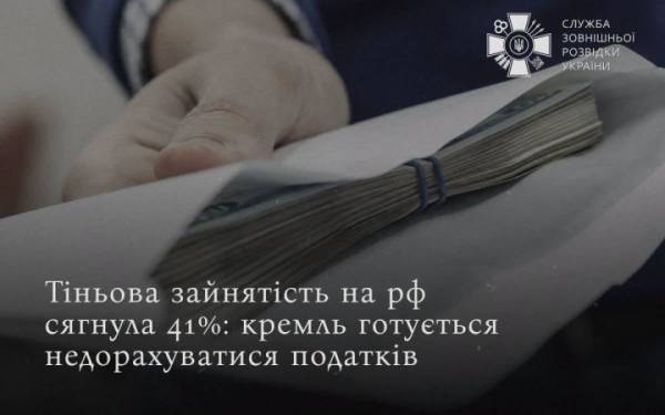 Тіньова зайнятість у Росії досягла 41%