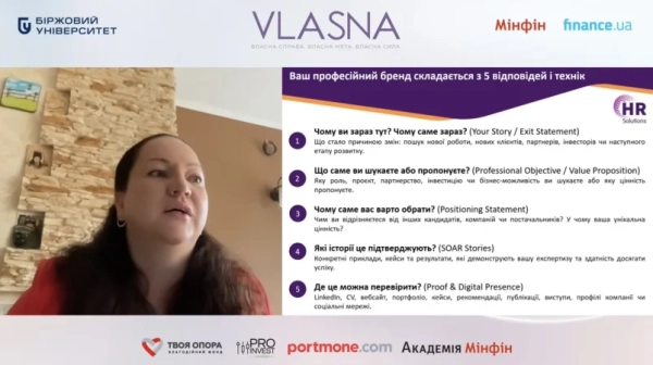 Що таке Elevator Pitch і чи можливо за одну хвилину зацікавити потенційного роботодавця? Розповідає фахівчиня — Мінфін