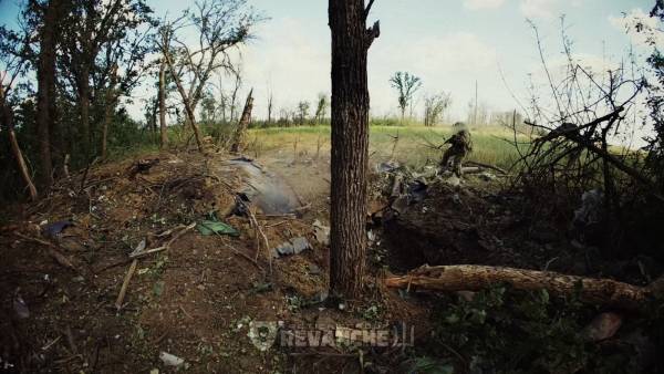 Зачистка посадки бійцями роти з підрозділу «Реванш»